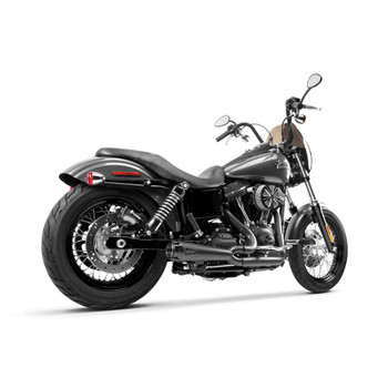 Two Brothers Racing 2-Into-1 Comp-S Exhaust for 2006-2017 Harley Dyna - Black with Carbon Fiber Tip Two Brothers Racing 2-Into-1 Comp-S Exhaust for 2006-2017 Harley Dyna - Black with Carbon Fiber Tip
