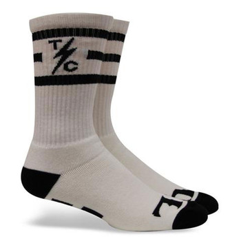 Thrashin Supply TSC Striped Socks - White Thrashin Supply TSC Striped Socks - White