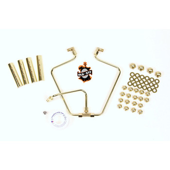 Old-Stf Engine Hardware Oil Lines Kit for 1966-1984 Harley Shovelhead - Brass Old-Stf Engine Hardware Oil Lines Kit for 1966-1984 Harley Shovelhead - Brass