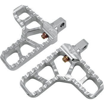 Joker Machine Adjustable Heel Foot Pegs for Harley - Clear Joker Machine Adjustable Heel Foot Pegs for Harley - Clear