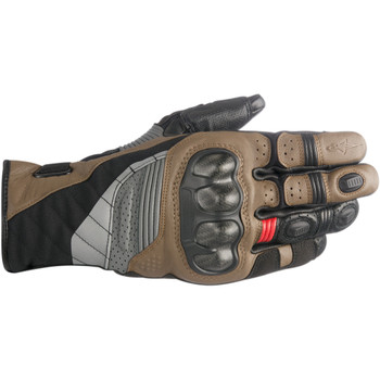 Alpinestars Belize Drystar Gloves - Black/Tobacco Brown/Red Alpinestars Belize Drystar Gloves - Black/Tobacco Brown/Red