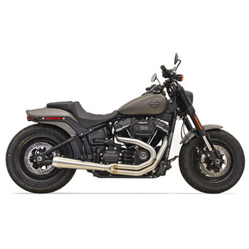 Bassani Road Rage 2-Into-1 Stainless Exhaust for 2018 Harley Fat Bob and Slim Bassani Road Rage 2-Into-1 Stainless Exhaust for 2018 Harley Fat Bob and Slim