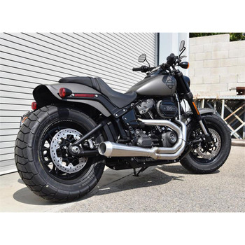 Bassani Road Rage 2-Into-1 Stainless Exhaust for 2018 Harley Fat Bob and Slim Bassani Road Rage 2-Into-1 Stainless Exhaust for 2018 Harley Fat Bob and Slim