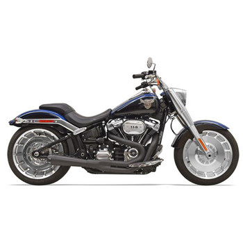 Bassani Road Rage Exhaust for 2018 Harley Softail Breakout and Fat Boy - Black Bassani Road Rage Exhaust for 2018 Harley Softail Breakout and Fat Boy - Black