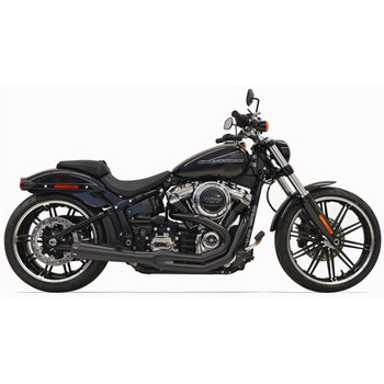 Bassani Road Rage Exhaust for 2018 Harley Softail Breakout and Fat Boy - Black Bassani Road Rage Exhaust for 2018 Harley Softail Breakout and Fat Boy - Black