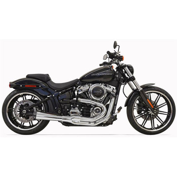 Bassani Road Rage Exhaust for 2018 Harley Softail Breakout and Fat Boy - Chrome Bassani Road Rage Exhaust for 2018 Harley Softail Breakout and Fat Boy - Chrome