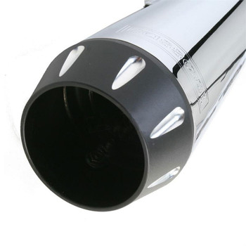 Bassani Short Road Rage Exhaust for Harley FXR with Floorboards - Chrome Bassani Short Road Rage Exhaust for Harley FXR with Floorboards - Chrome