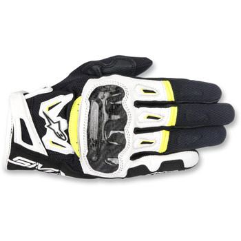 Alpinestars SMX-2 Air Carbon V2 Gloves - Black/White/Yellow Alpinestars SMX-2 Air Carbon V2 Gloves - Black/White/Yellow