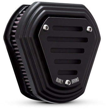 Burly Hex Air Cleaner for 2001-2017 Harley Big Twins - Black Burly Hex Air Cleaner for 2001-2017 Harley Big Twins - Black