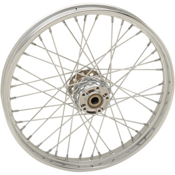 Drag Specialties 21" x 2.15" Laced 40-Spoke Front Wheel for 2012-2017 Harley Softail with ABS Drag Specialties 21" x 2.15" Laced 40-Spoke Front Wheel for 2012-2017 Harley Softail with ABS