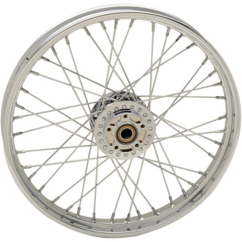 Drag Specialties 21" x 2.15" Laced 40-Spoke Front Wheel for 2014-2018 Harley Sportster with ABS - Single Disc Drag Specialties 21" x 2.15" Laced 40-Spoke Front Wheel for 2014-2018 Harley Sportster with ABS - Single Disc