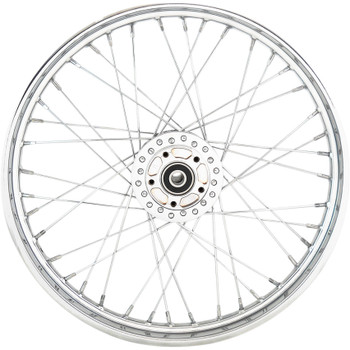 Drag Specialties 21" x 2.15" Laced 40-Spoke Front Wheel for 2006-2007 Harley Sportster - Single Disc Drag Specialties 21" x 2.15" Laced 40-Spoke Front Wheel for 2006-2007 Harley Sportster - Single Disc