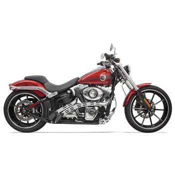 Bassani Radial Sweepers Exhaust for Harley - Black with Chrome Shields Bassani Radial Sweepers Exhaust for Harley - Black with Chrome Shields