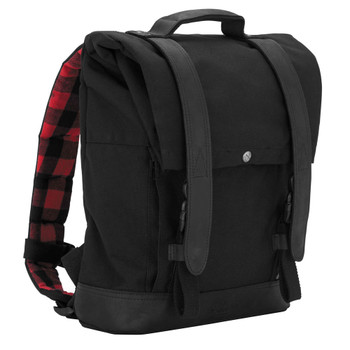 Burly Roll Top Backpack - Black Burly Roll Top Backpack - Black