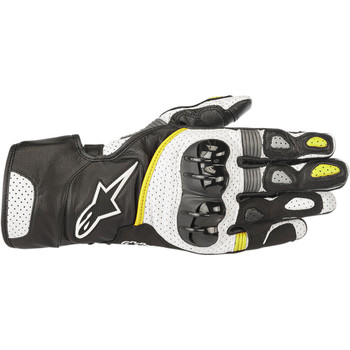 Alpinestars SP-2 V2 Gloves - Black/White/Yellow Alpinestars SP-2 V2 Gloves - Black/White/Yellow