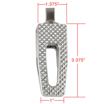 Thrashin Supply P-54 Slims Foot Pegs for Harley - Silver Thrashin Supply P-54 Slims Foot Pegs for Harley - Silver