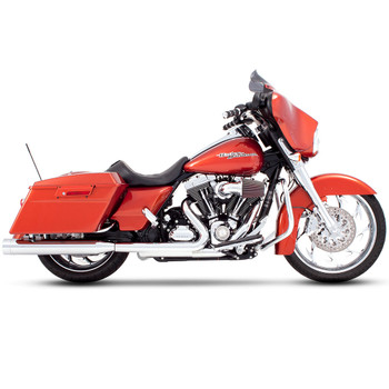 Rinehart 4" Slip-On Exhaust Mufflers for 2017-2018 Harley Touring - Chrome with Chrome Tips Rinehart 4" Slip-On Exhaust Mufflers for 2017-2018 Harley Touring - Chrome with Chrome Tips