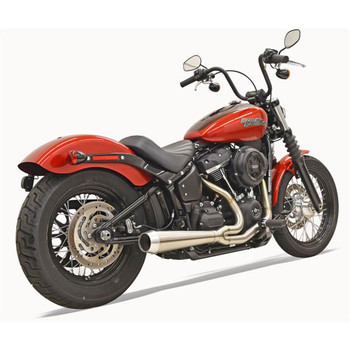 Bassani Road Rage 3 Stainless Exhaust for 2018 Harley Street Bob, Slim and Lowrider Bassani Road Rage 3 Stainless Exhaust for 2018 Harley Street Bob, Slim and Lowrider