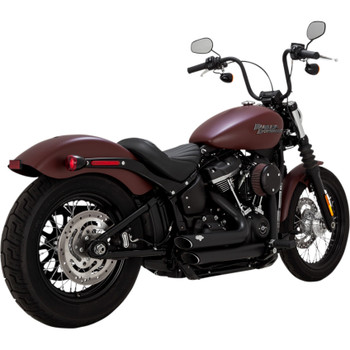 Vance & Hines Shortshots Staggered Exhaust for 2018 Harley Softail - Black Vance & Hines Shortshots Staggered Exhaust for 2018 Harley Softail - Black