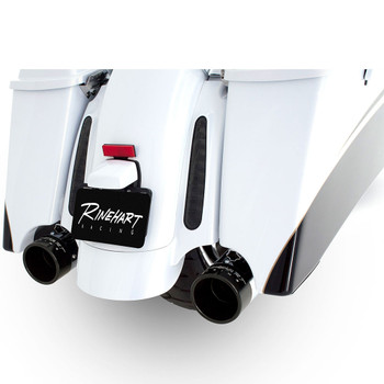 Rinehart 3.5" Xtreme True Dual Exhaust for 2009-2016 Harley Touring - Chrome with Black Tips Rinehart 3.5" Xtreme True Dual Exhaust for 2009-2016 Harley Touring - Chrome with Black Tips