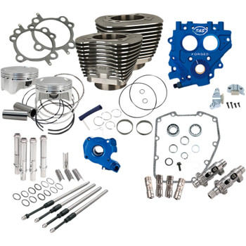 S&S 100" Power Package Kit Chain Drive for 1999-2006 Harley Twin Cam - Black S&S 100" Power Package Kit Chain Drive for 1999-2006 Harley Twin Cam - Black