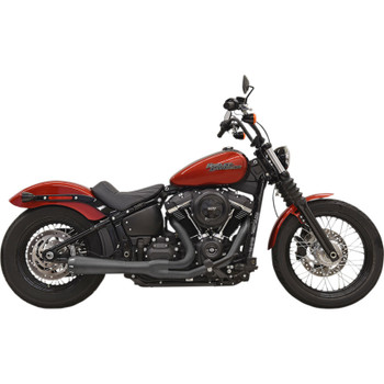 Bassani Road Rage 3 Black Exhaust for 2018 Harley Street Bob, Slim and Lowrider Bassani Road Rage 3 Black Exhaust for 2018 Harley Street Bob, Slim and Lowrider