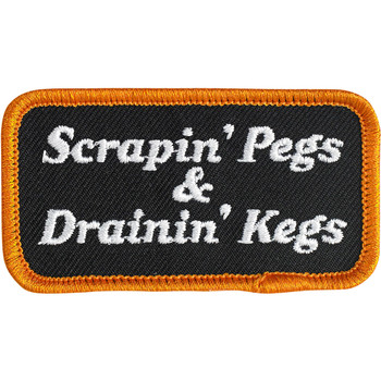 Biltwell Scrapin' Patch - Black/White/Orange Biltwell Scrapin' Patch - Black/White/Orange