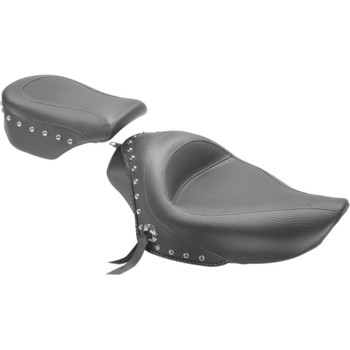 Mustang Standard Touring Solo Seat for 2004-2018 Harley Sportster - Chrome Studded Mustang Standard Touring Solo Seat for 2004-2018 Harley Sportster - Chrome Studded