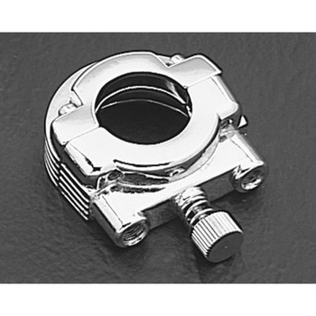 Dual Cable Throttle Clamp - Chrome Dual Cable Throttle Clamp - Chrome