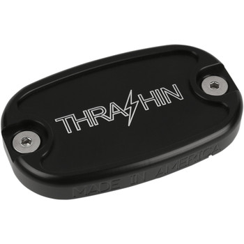 Thrashin Supply Dished Master Cylinder Rear Brake Cover for 2006-2017 Softail/Dyna - Black Thrashin Supply Dished Master Cylinder Rear Brake Cover for 2006-2017 Softail/Dyna - Black