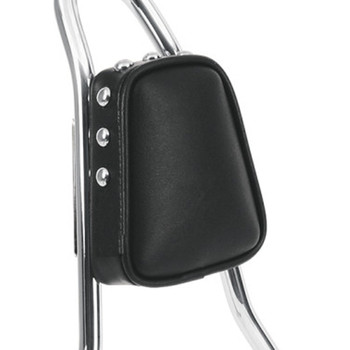 Drag Specialties Tapered Backrest Pad for Round Sissy Bars - Smooth with Studs Drag Specialties Tapered Backrest Pad for Round Sissy Bars - Smooth with Studs