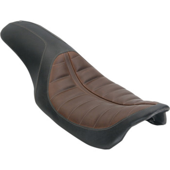 Roland Sands Enzo Touring 2-Up Seat for 2008-2018 Harley Touring - Brown Roland Sands Enzo Touring 2-Up Seat for 2008-2018 Harley Touring - Brown
