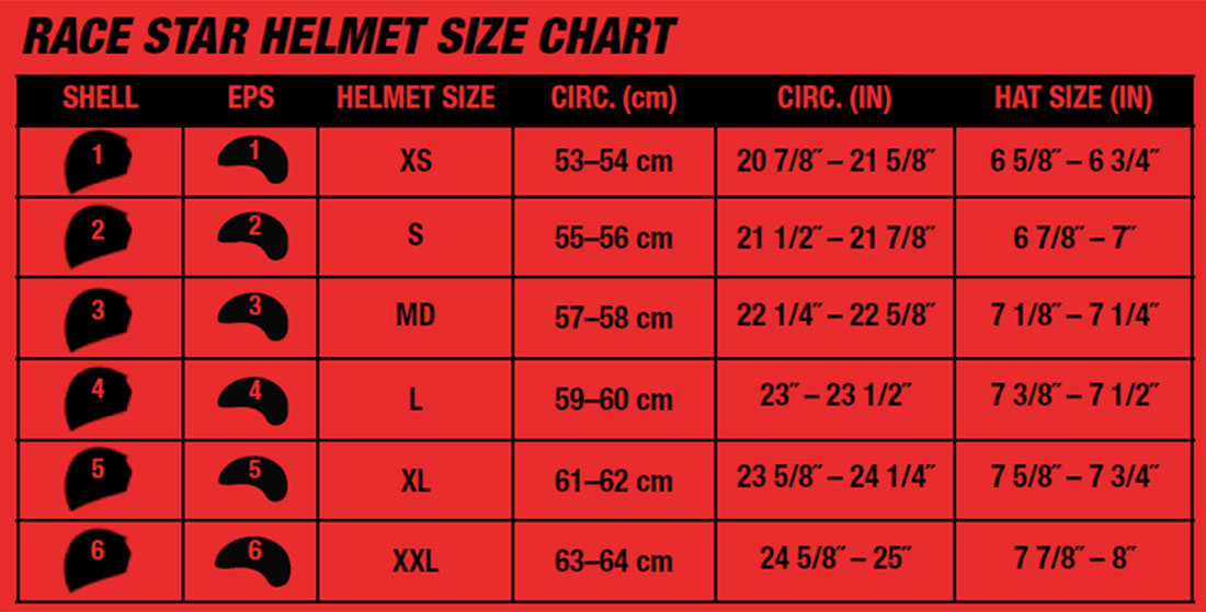 Bell Helmet Size Chart