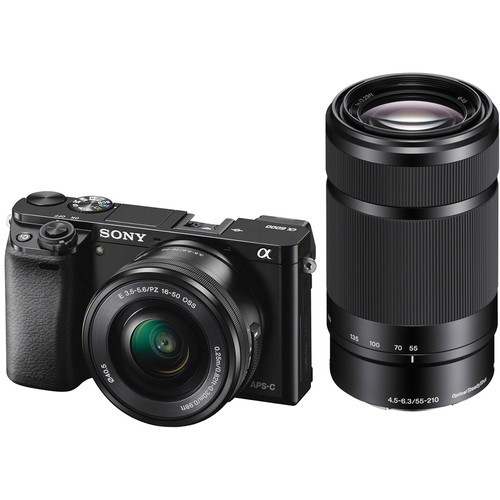 Sony Alpha a6000 Mirrorless Digital Camera with 16-50mm and 55-210mm Lenses (Black) Sony Alpha a6000 Mirrorless Digital Camera with 16-50mm and 55-210mm Lenses (Black)