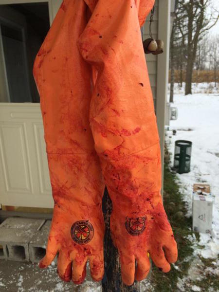 deer cleaning gloves