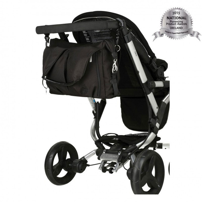 Lassig Green Label Neckline Baby Changing Bag Black Lassig Green Label Neckline Baby Changing Bag Black On Trolly