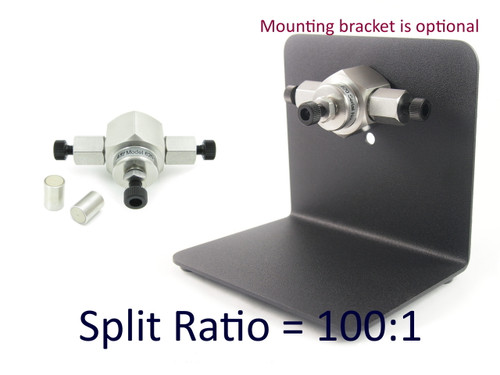 100:1 Split Ratio, Analytical Binary Fixed Flow Splitter