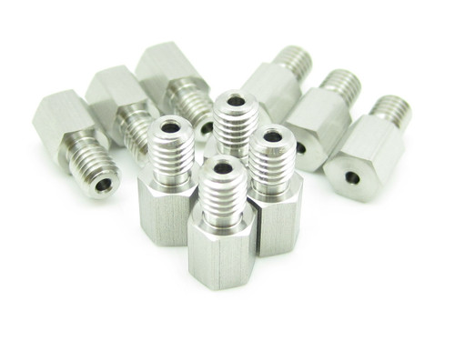 10-32 Compression Screw Long Hex 1/16" Tube Universal, Pack 10