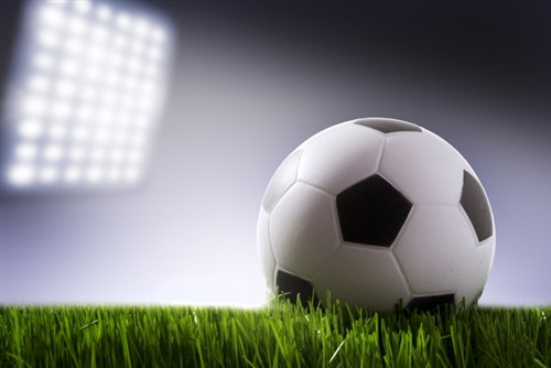 soccer ball lights sports backdrop