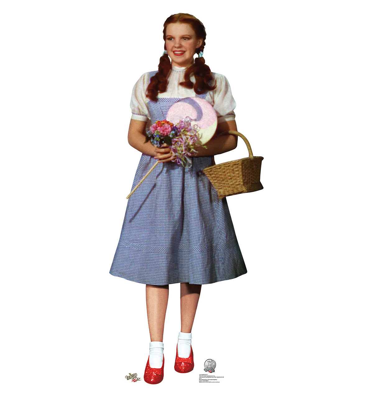 Life Size Dorothy Wizard Of Oz 75th Anniversary Cardboard Standup