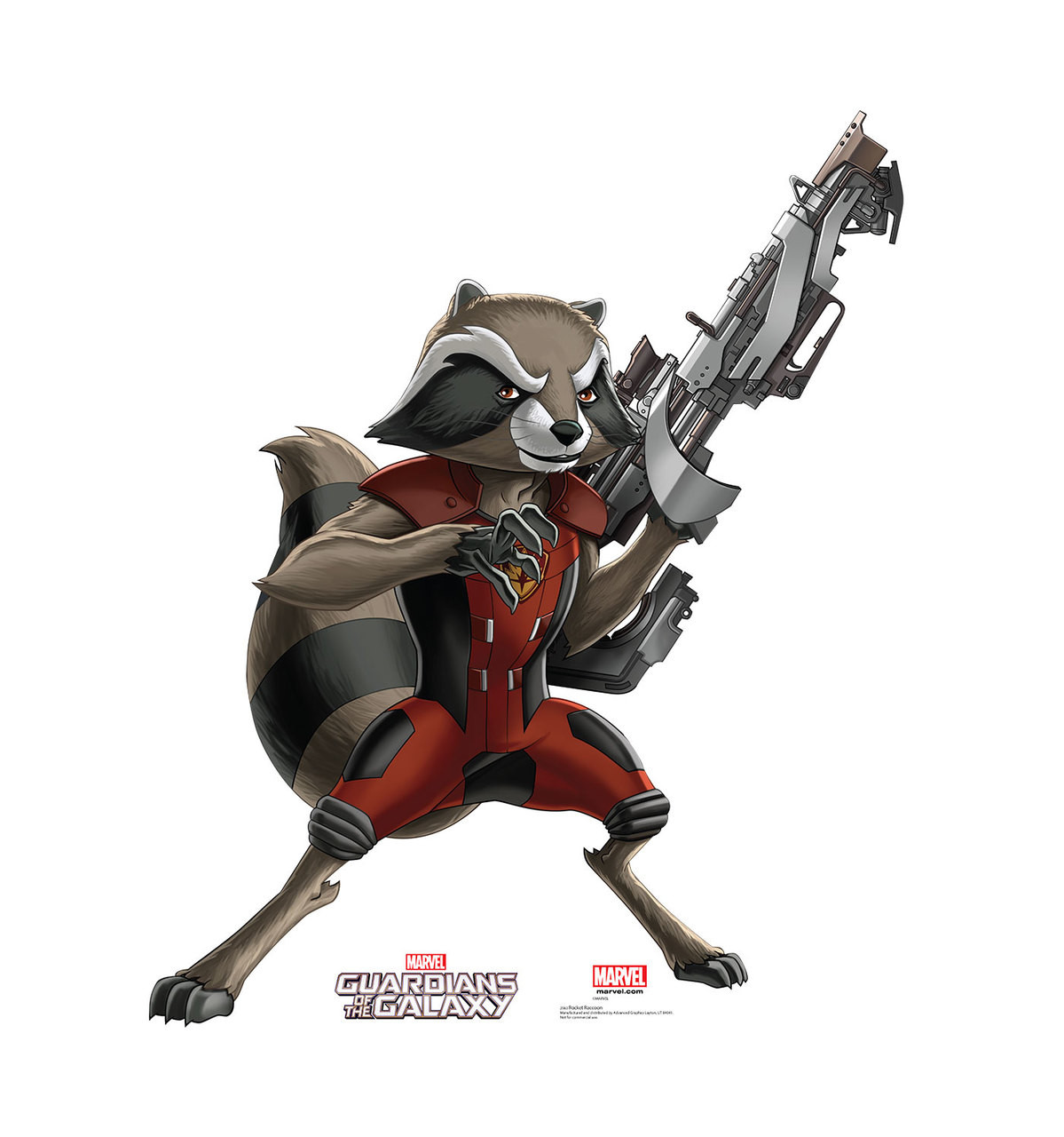Life Size Rocket Raccoon Animated Guardians Of The Galaxy Cardboard