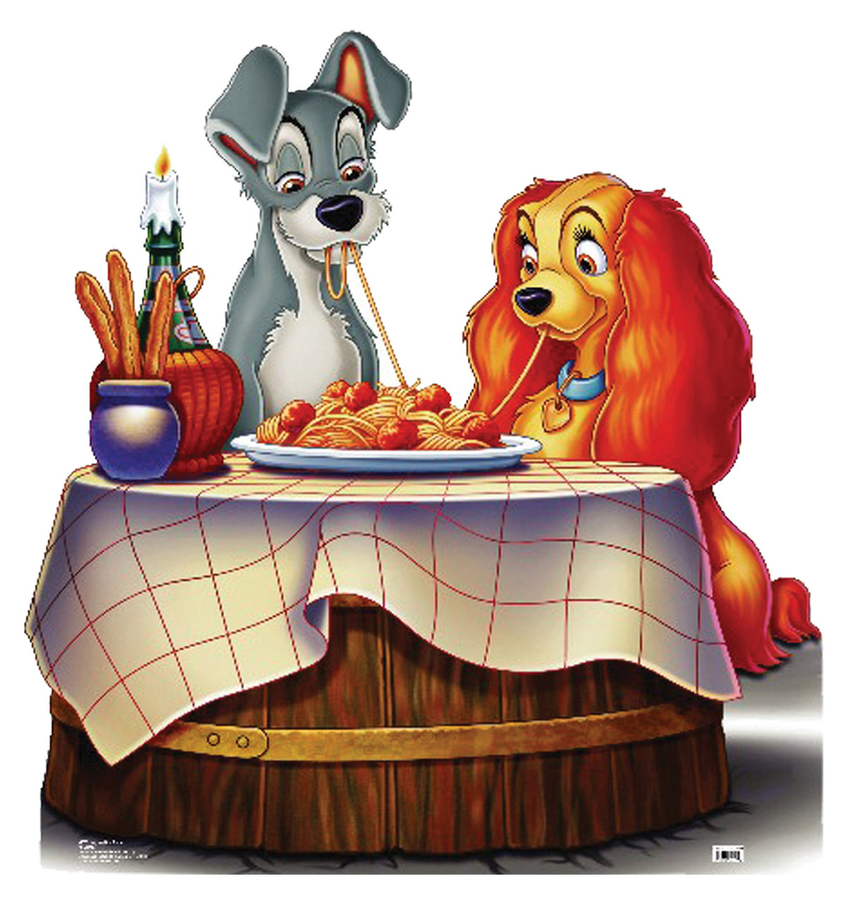 Download Life-size Lady and the Tramp Cardboard Standup