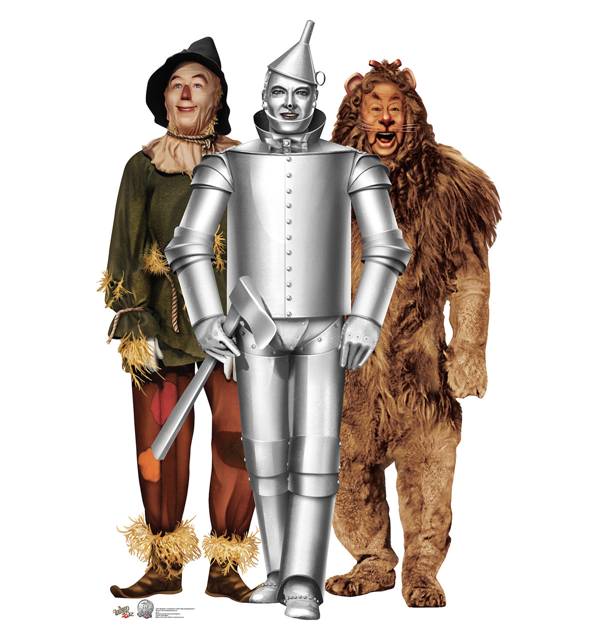 Lifesize Tin Man, Cowardly Lion and Scarecrow Wizard of Oz Cardboard Cardboard Cutout Standup Lifesize Tin Man, Cowardly Lion and Scarecrow Wizard of Oz Cardboard Cardboard Cutout Standup