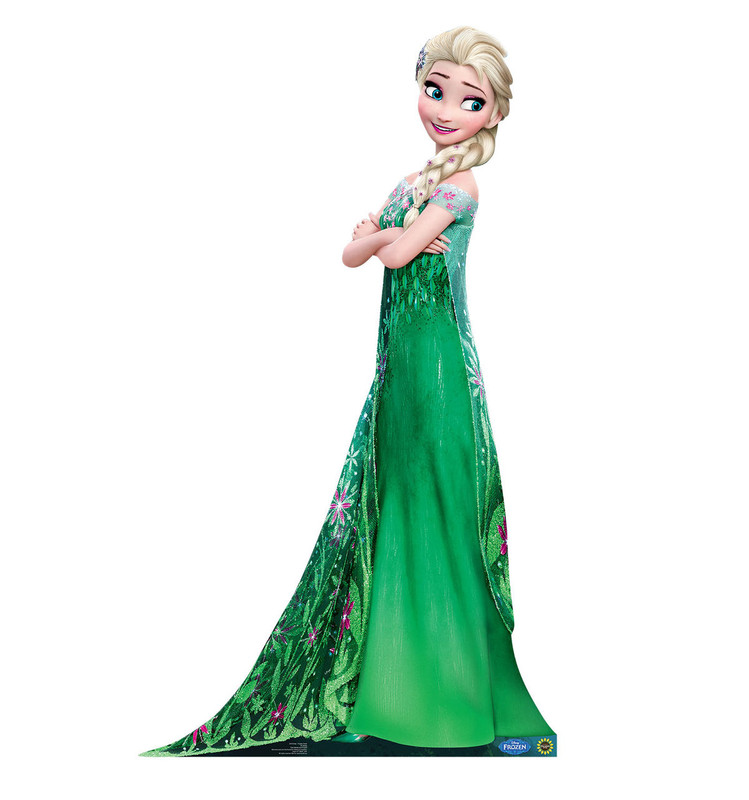 Lifesize Elsa Frozen Fever Cardboard Standup