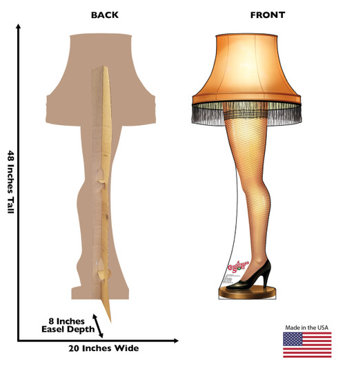 Life-size Leg Lamp - A Christmas Story Cardboard Standup | Leg Lamp Cardboard Cutout