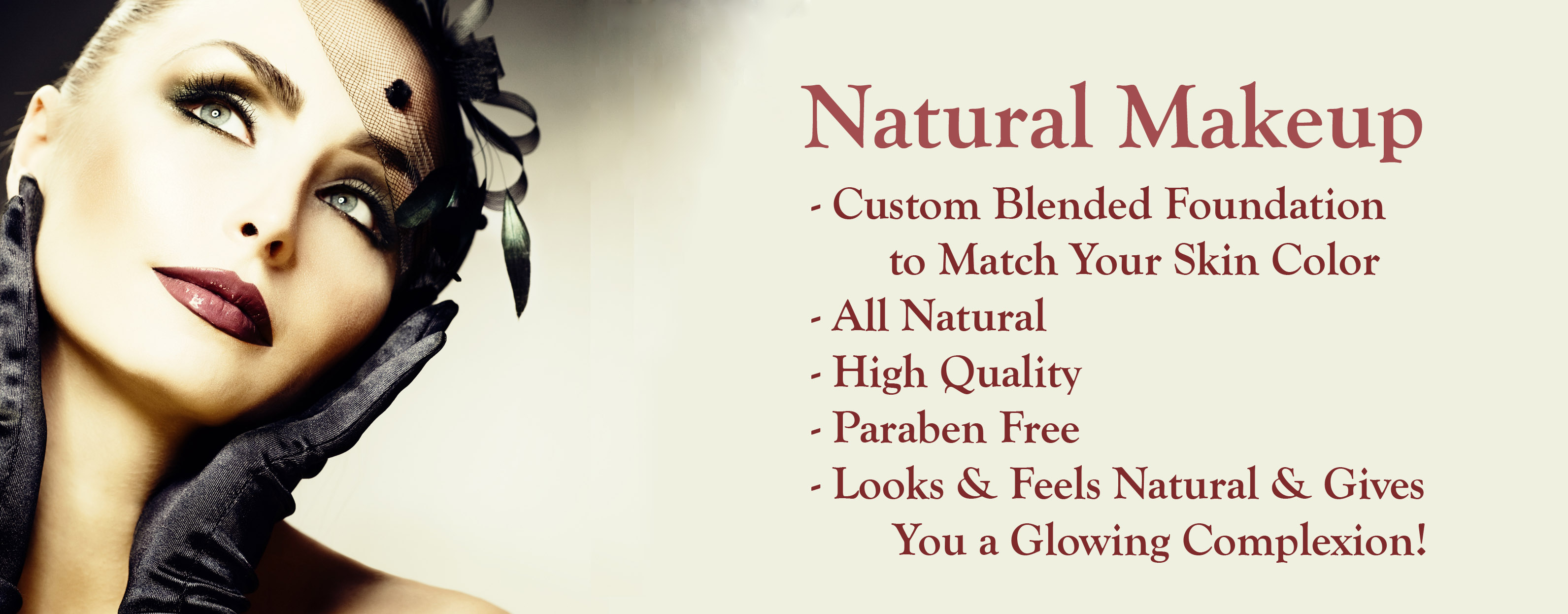 Natural makeup & Custom Blend foundation