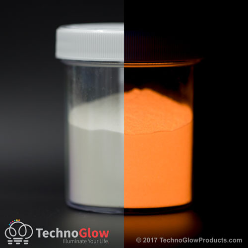 white to orange glow in the dark powder white to orange glow in the dark powder