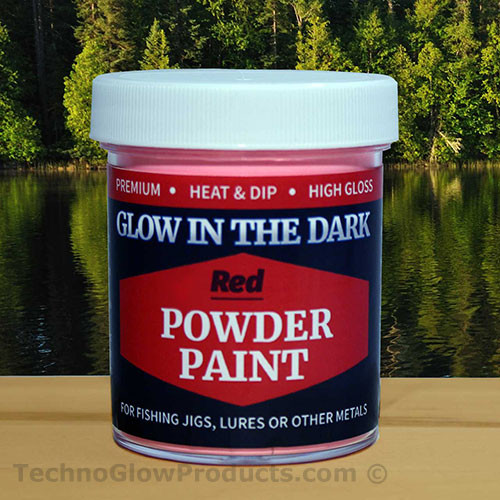 Red Glow in the Dark Powder Paint Red Glow in the Dark Powder Paint