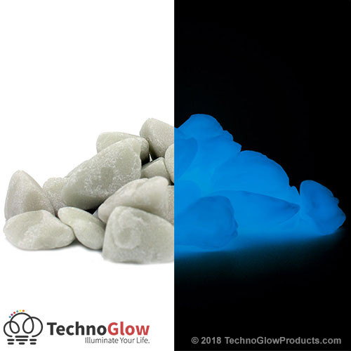 white blue glow in the dark rocks white blue glow in the dark rocks