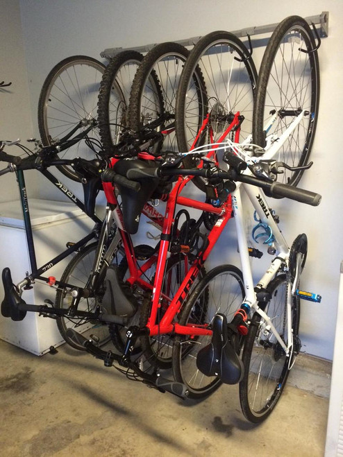 Bike Storage Rack | 6 Hanging Bikes - StoreYourBoard.com